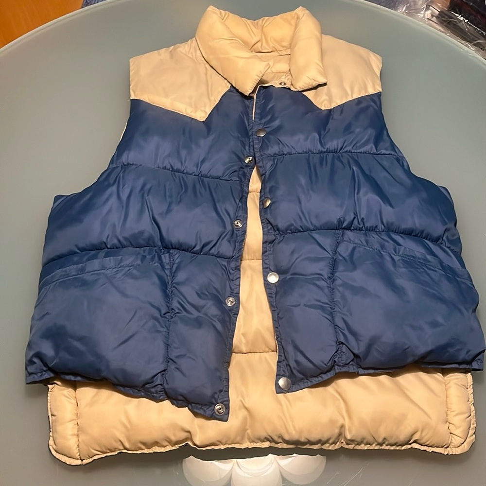 Vintage Reversible Western Puffy Vest